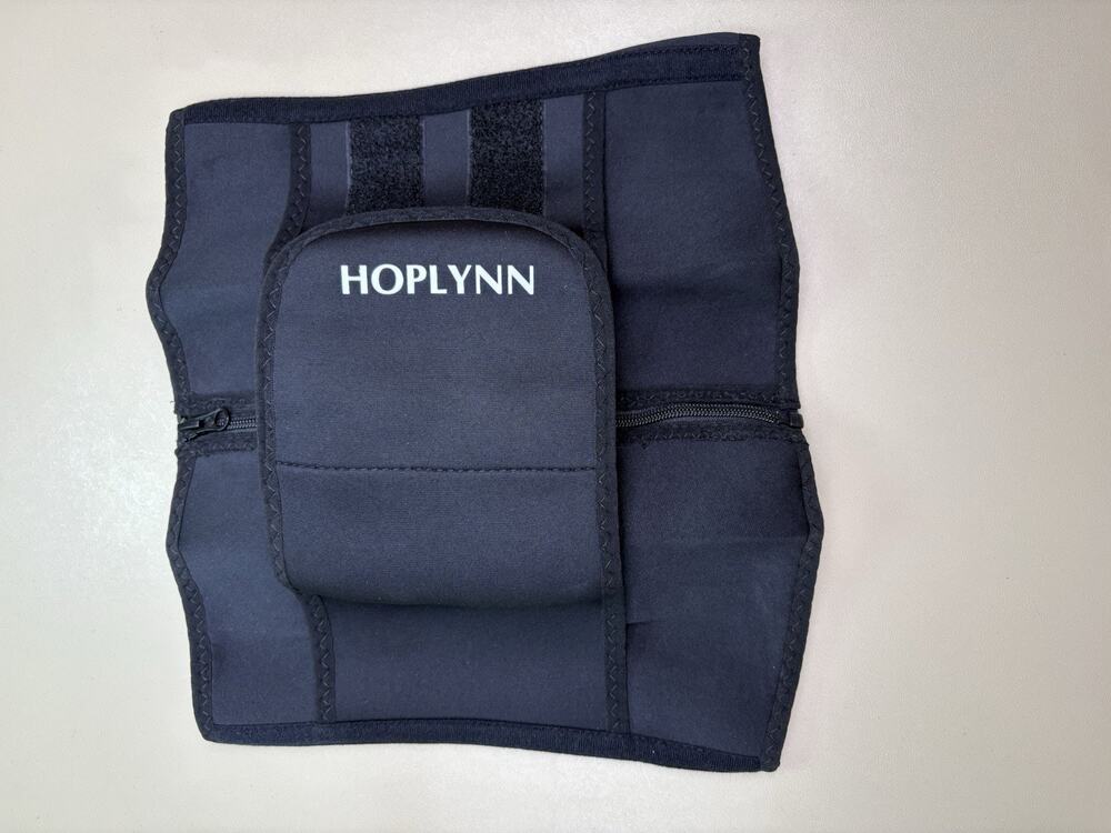 HOPLYNN Waist Trainer Sweat Belt Sauna Wrap Black Large NIP